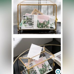 Glass Card Holder for Wedding or Events! *NO KEY*